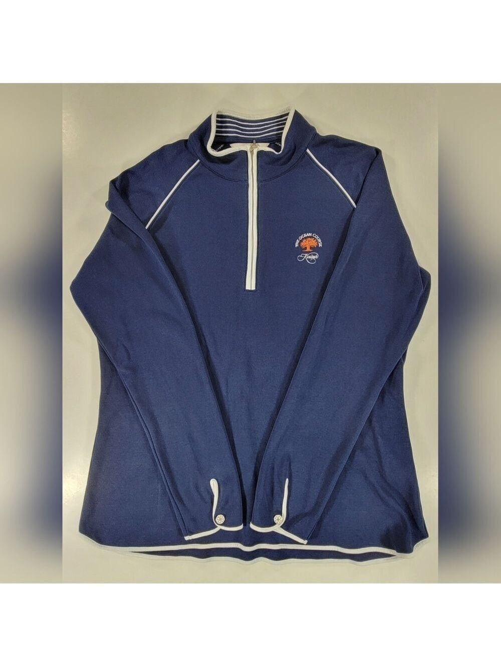 Kiawah The Ocean Course Clover By Bobby Jones Sweatshirt Womens XL Golf Pullover